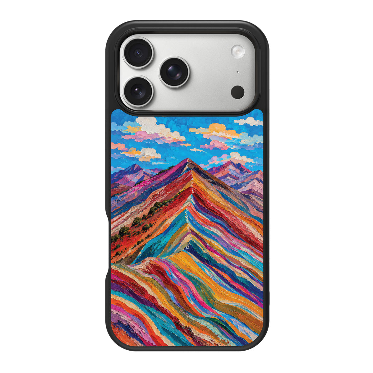 Spectrum Ridge design back view – iPhone 17 Pro Max case