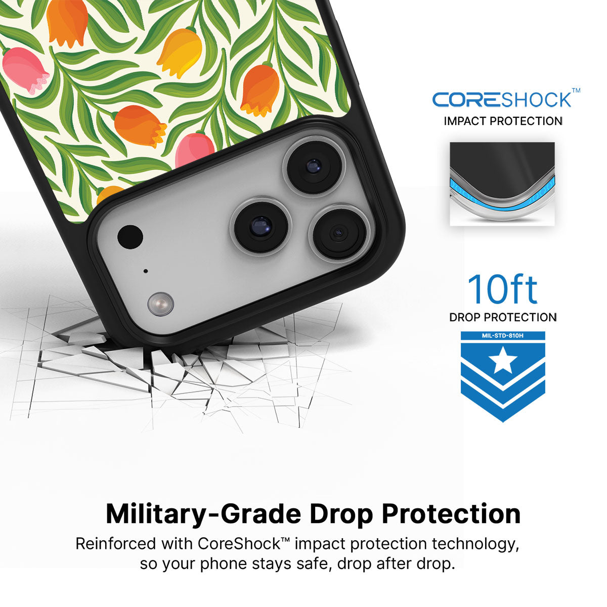 Spring Tulips - iPhone 17 Pro Max Case #case type_core (magsafe), #case type_core (non magsafe)