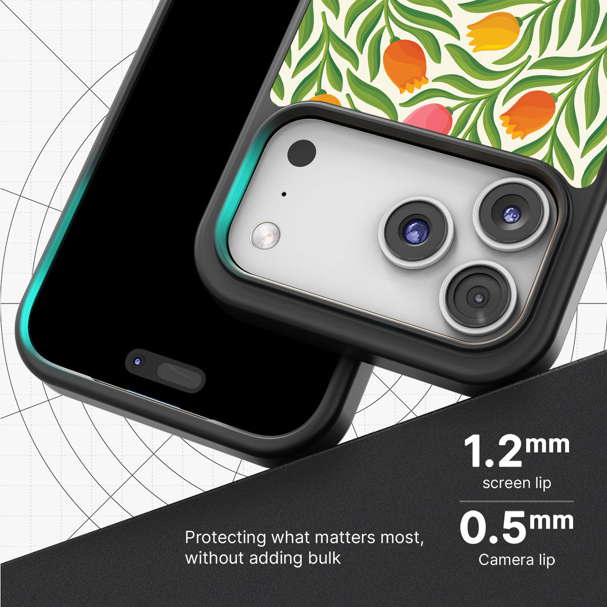 Spring Tulips - iPhone 17 Pro Max Case #case type_core (magsafe), #case type_core (non magsafe)