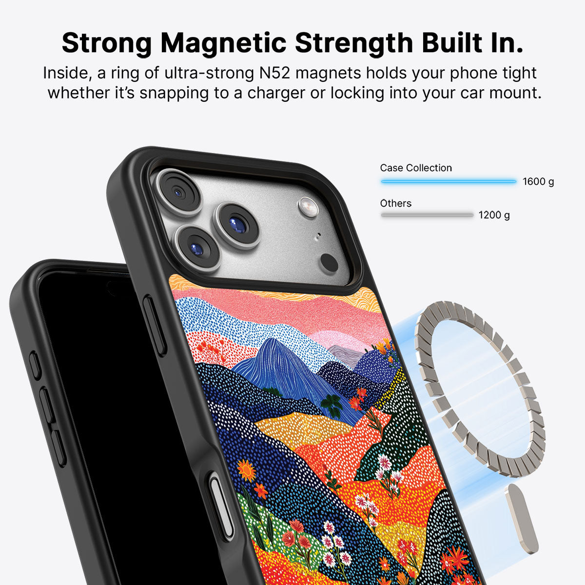 Scenic Designer iPhone 17 Pro Max Case – Wildflower Valley | MagSafe