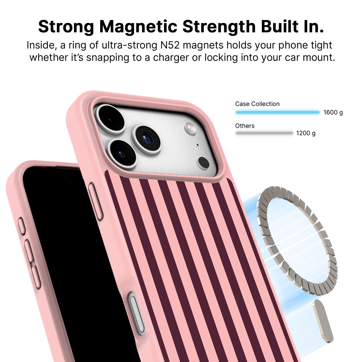 iPhone 18 Pro MagSafe case – Claret Awning design
