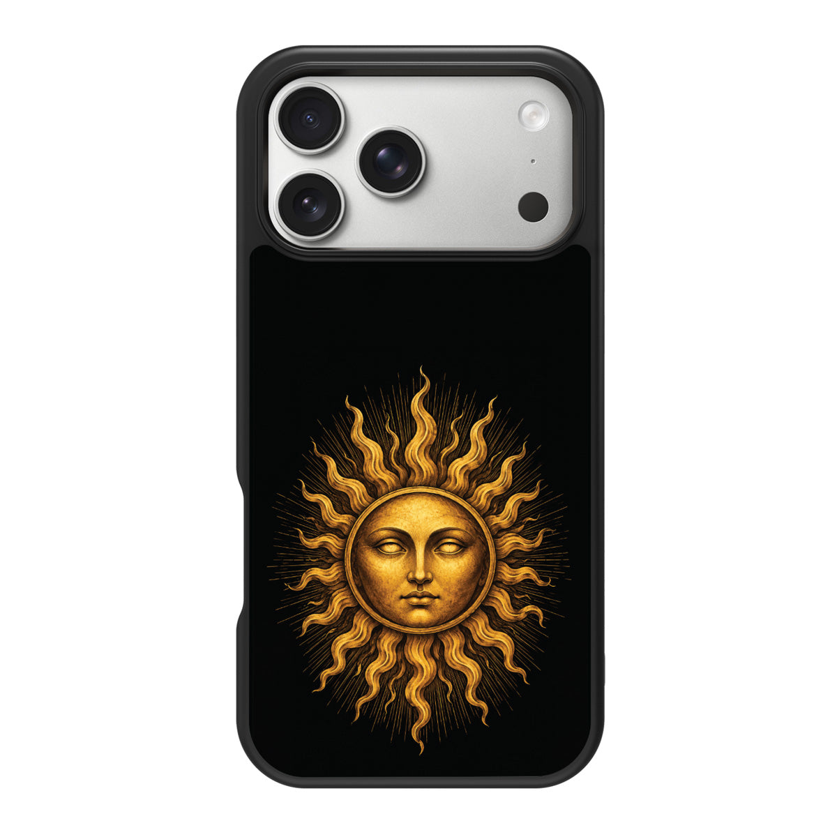 Celestial Sun design back view – iPhone 18 Pro Max case