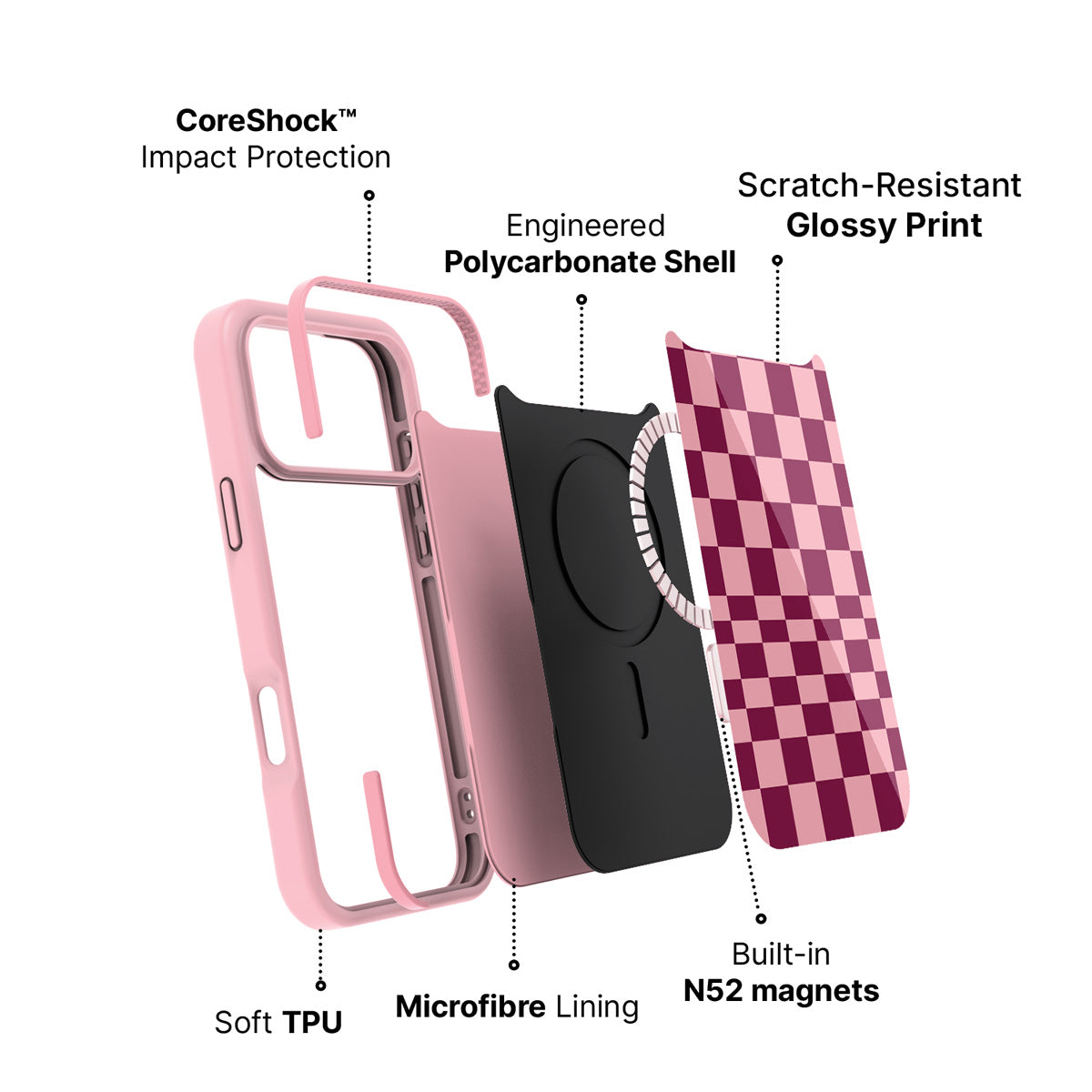 iPhone 18 Pro Max case construction – Rouge Board phone case