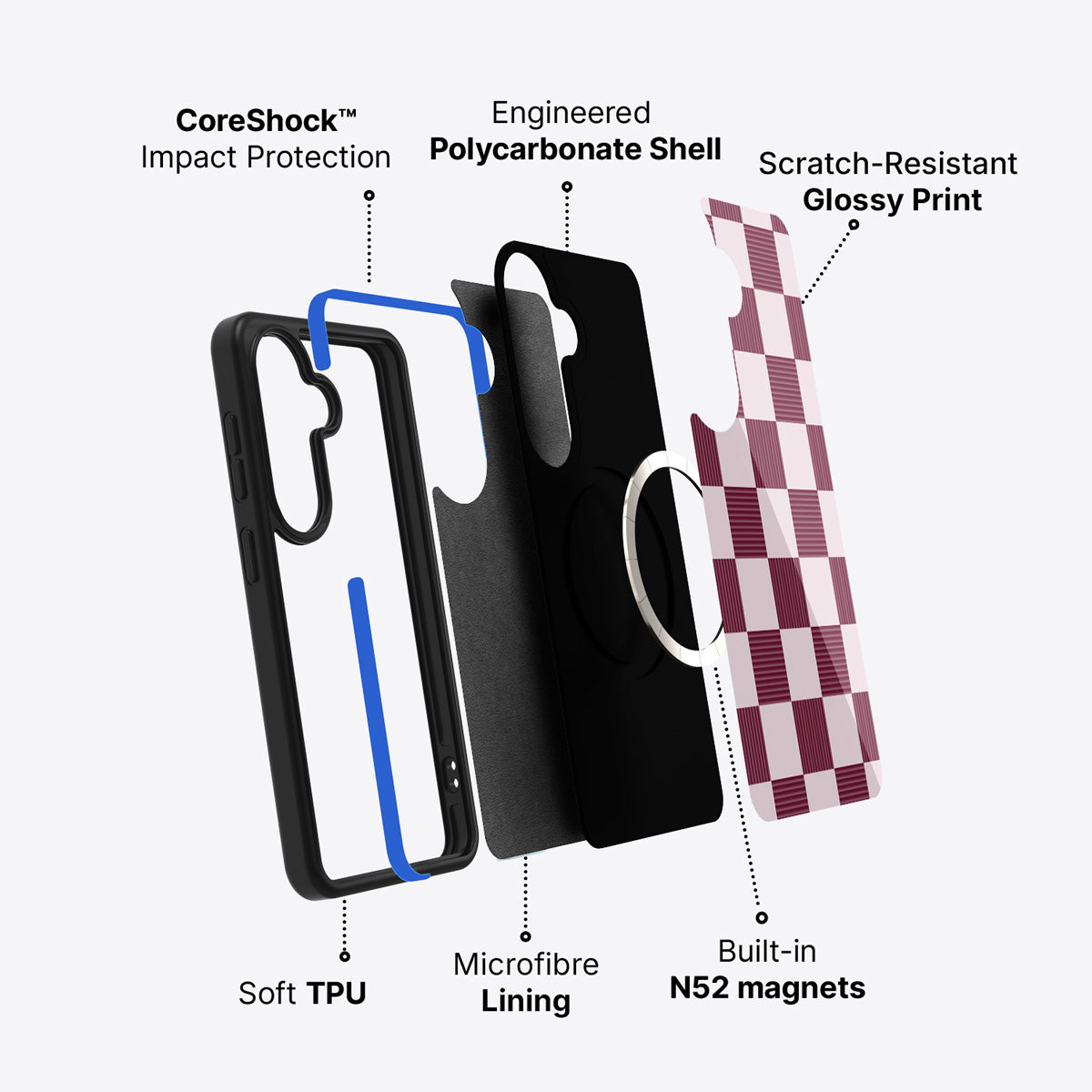 Samsung Galaxy S26 case construction and features – Majestic Mosaic phone case