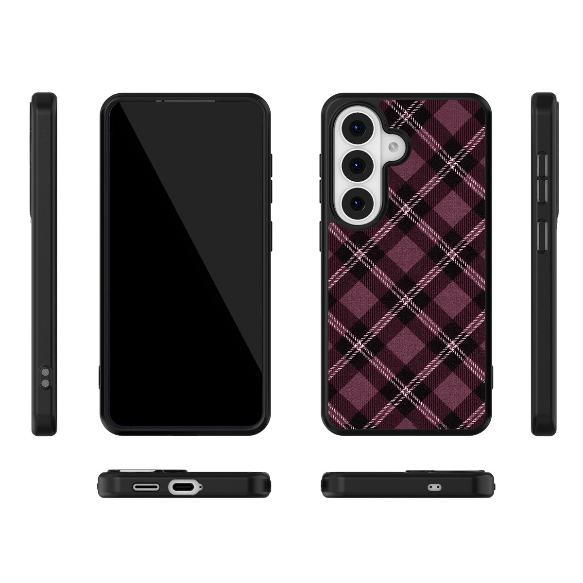 Merlot Weave Samsung Galaxy S26 case – multi-angle view