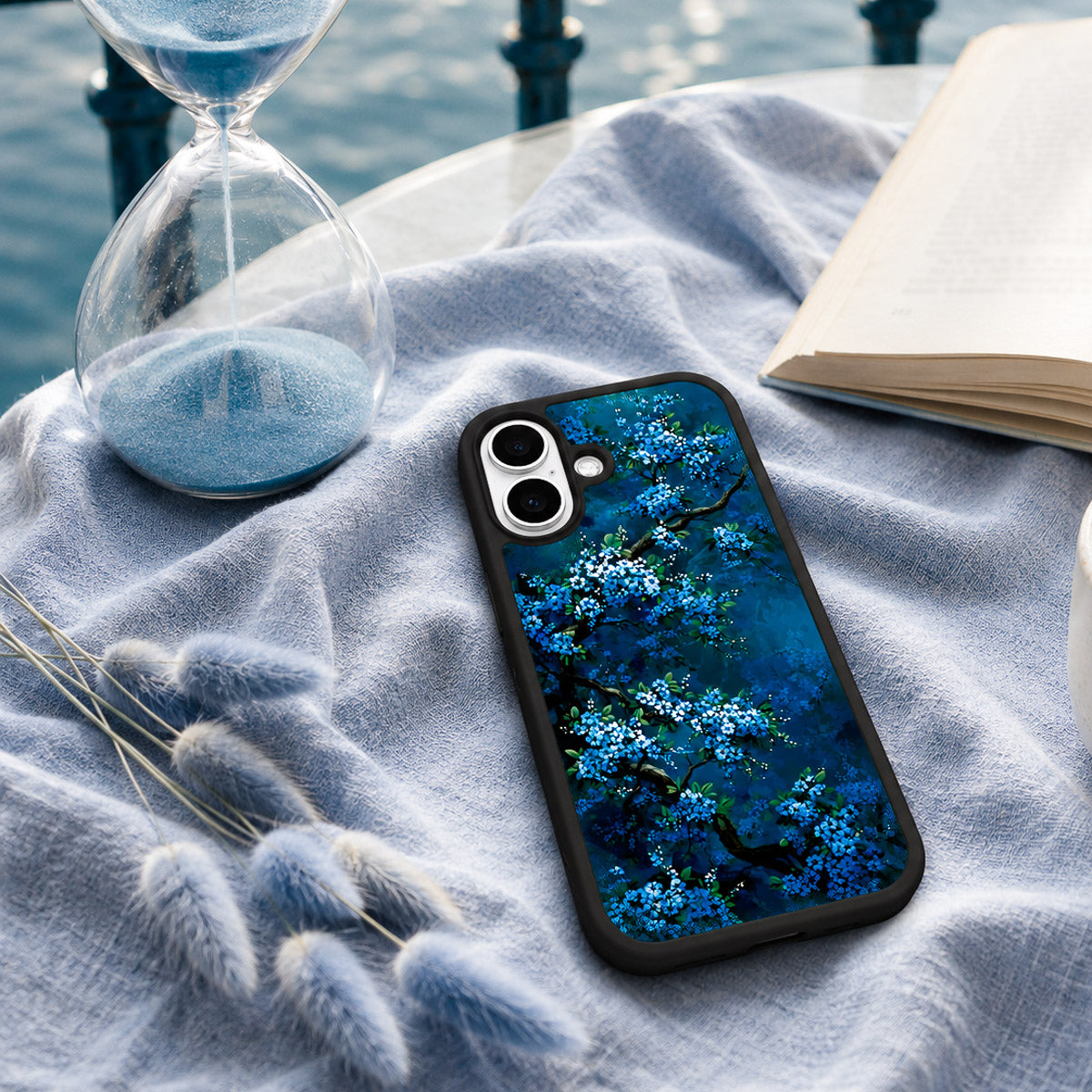 Floral Designer iPhone 16 Case – Moonlit Petals | MagSafe — view 3