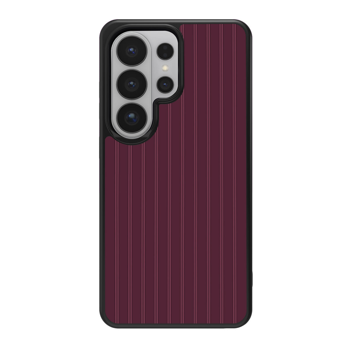 Mulberry Pinstripe design back view – Samsung Galaxy S26 Ultra case