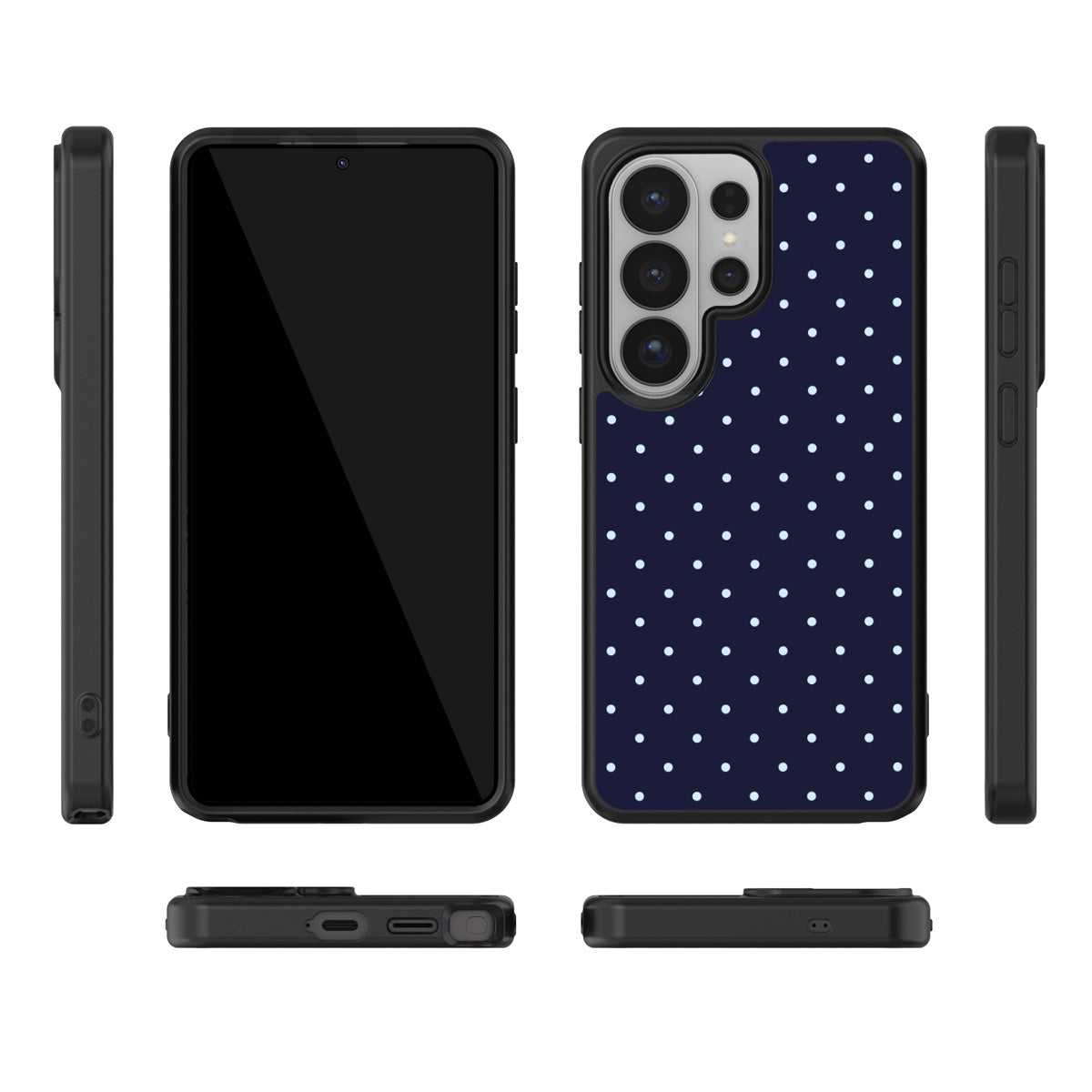 Navy Whisper Samsung Galaxy S26 Ultra case – multi-angle view