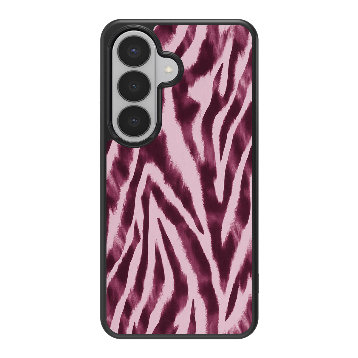 Sangria Zebra design back view – Samsung Galaxy S26 Plus case