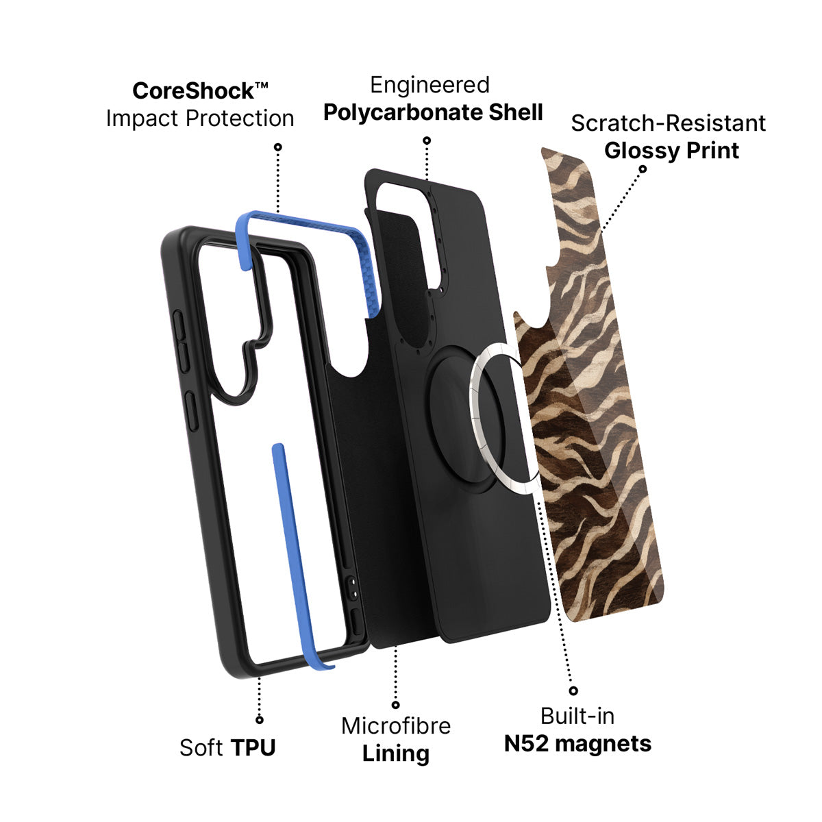 Samsung Galaxy S26 Ultra case construction and features – Savanna Silk phone case