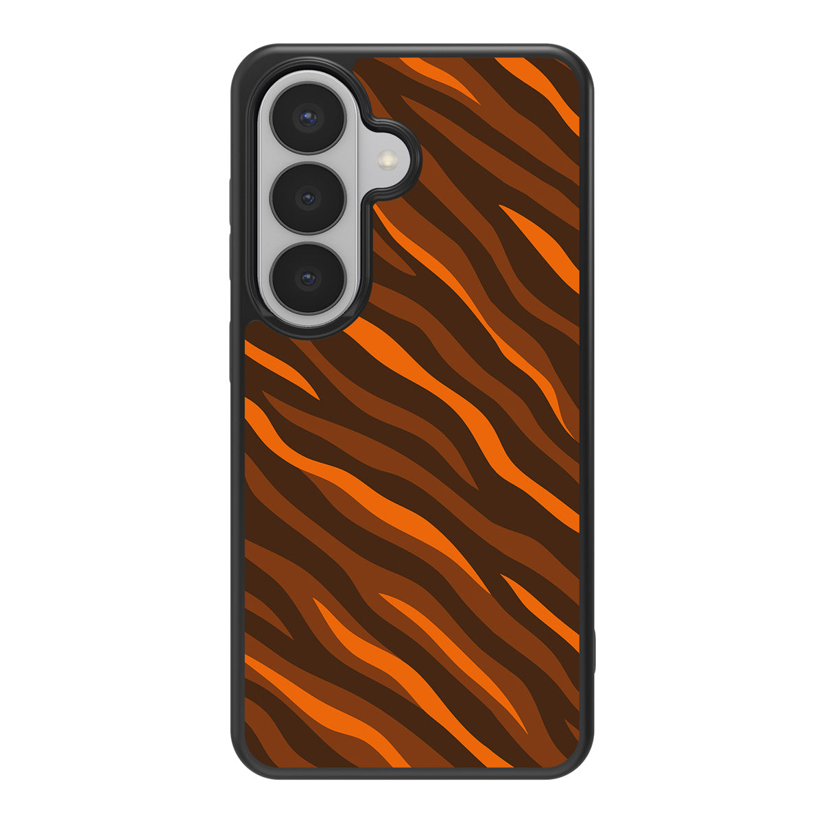 Tiger Trace design back view – Samsung Galaxy S26 case