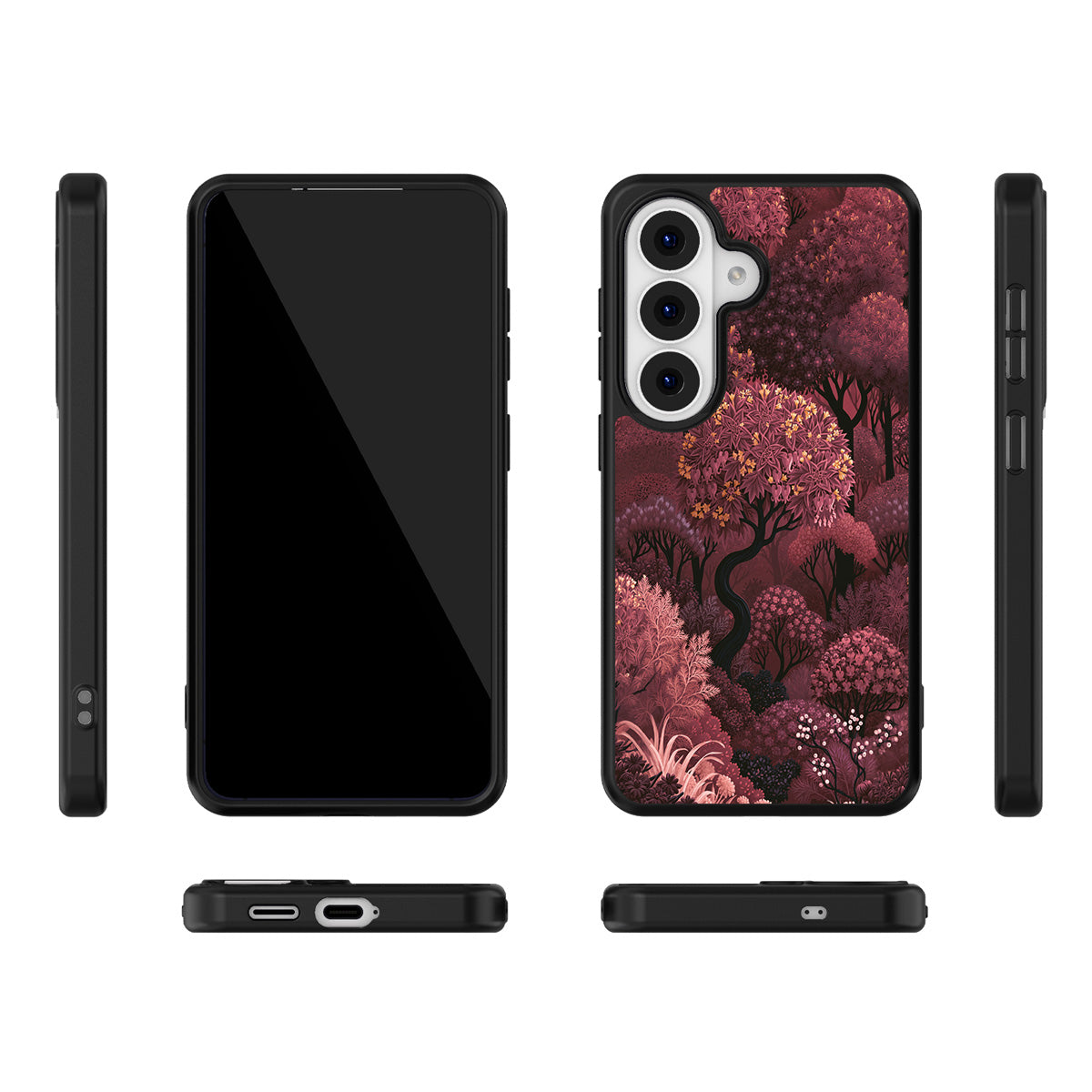 Velvet Reverie Samsung Galaxy S26 case – multi-angle view