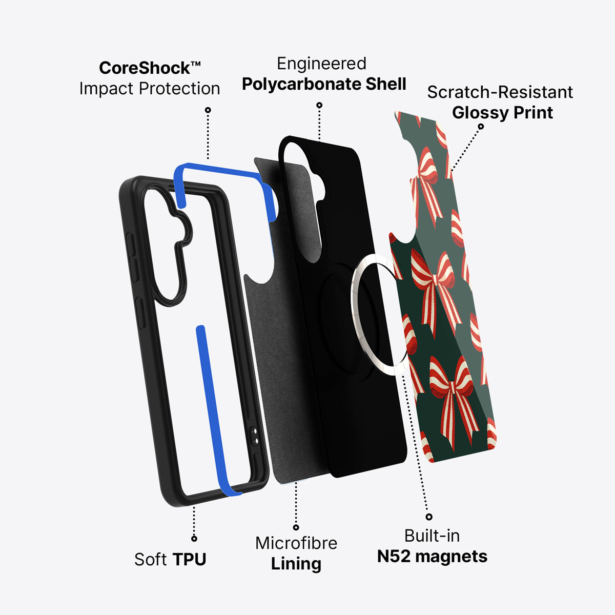Samsung Galaxy S26 Plus case construction and features – Velvet Ribbon phone case