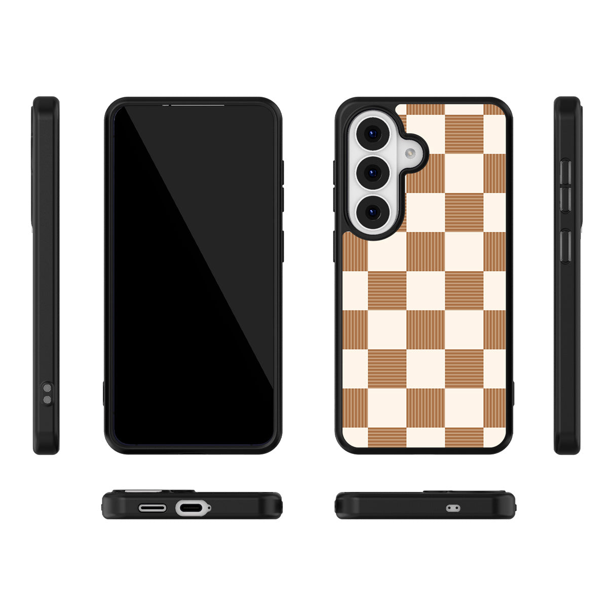 Vintage Mocha Samsung Galaxy S26 case – multi-angle view