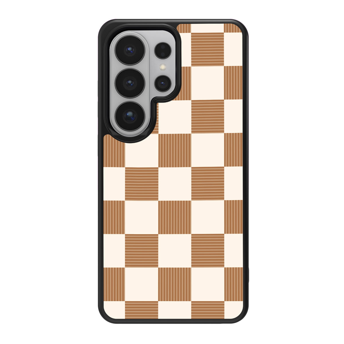 Vintage Mocha design back view – Samsung Galaxy S26 Ultra case