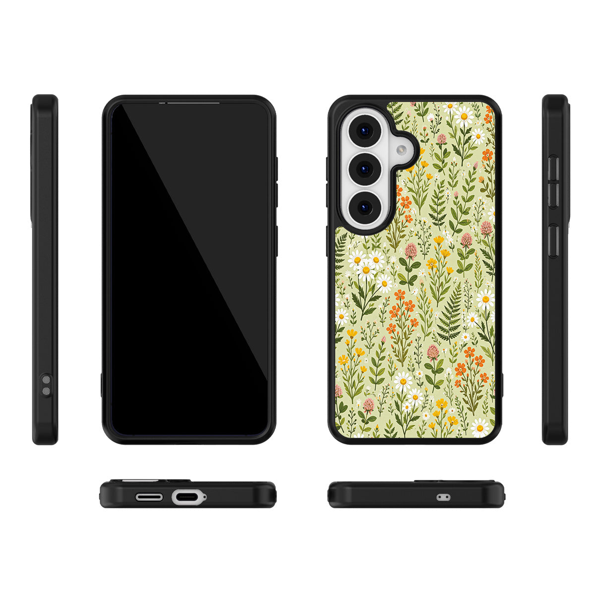 Wildflower Meadow Samsung Galaxy S26 Plus case – multi-angle view