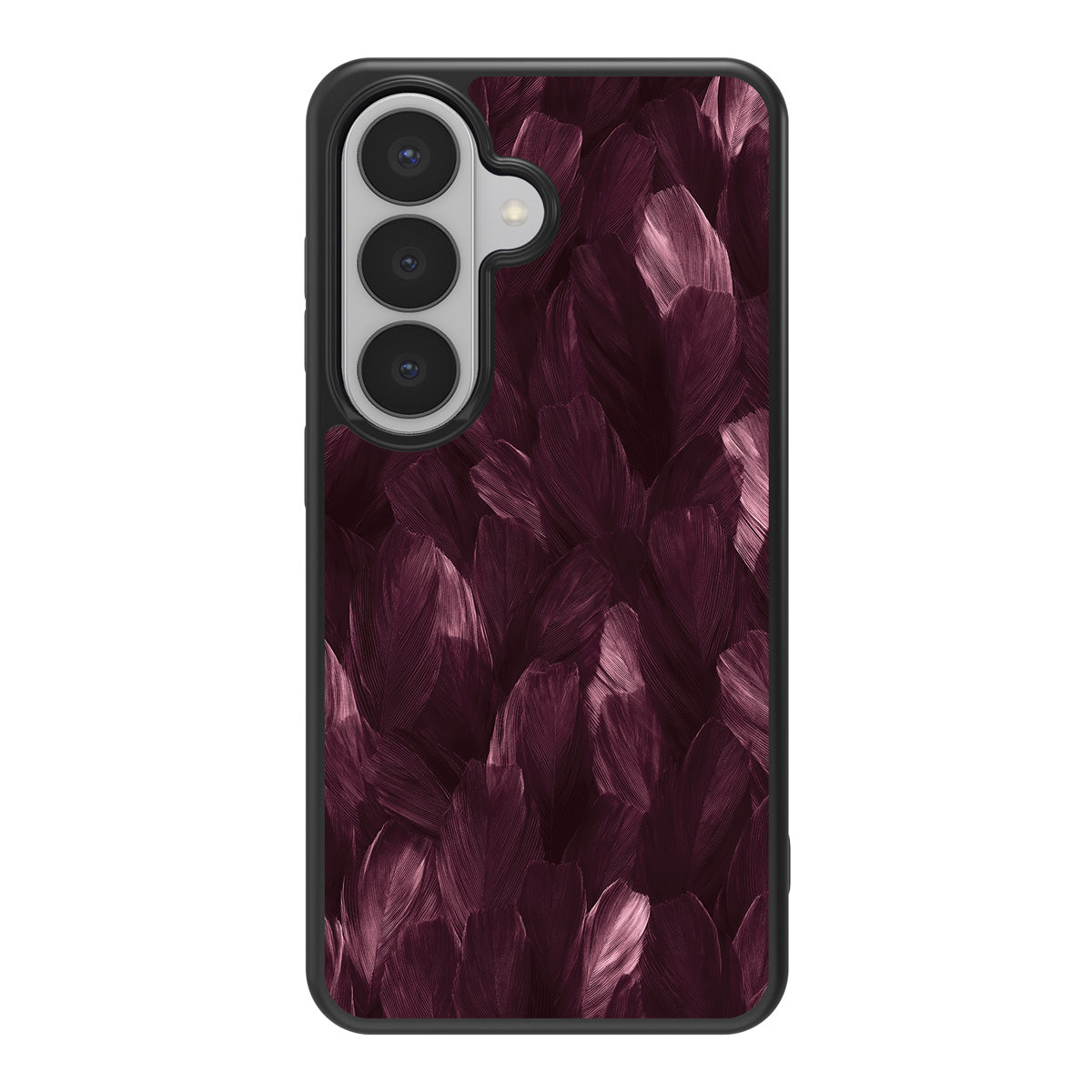Wine Plumage design back view – Samsung Galaxy S26 case