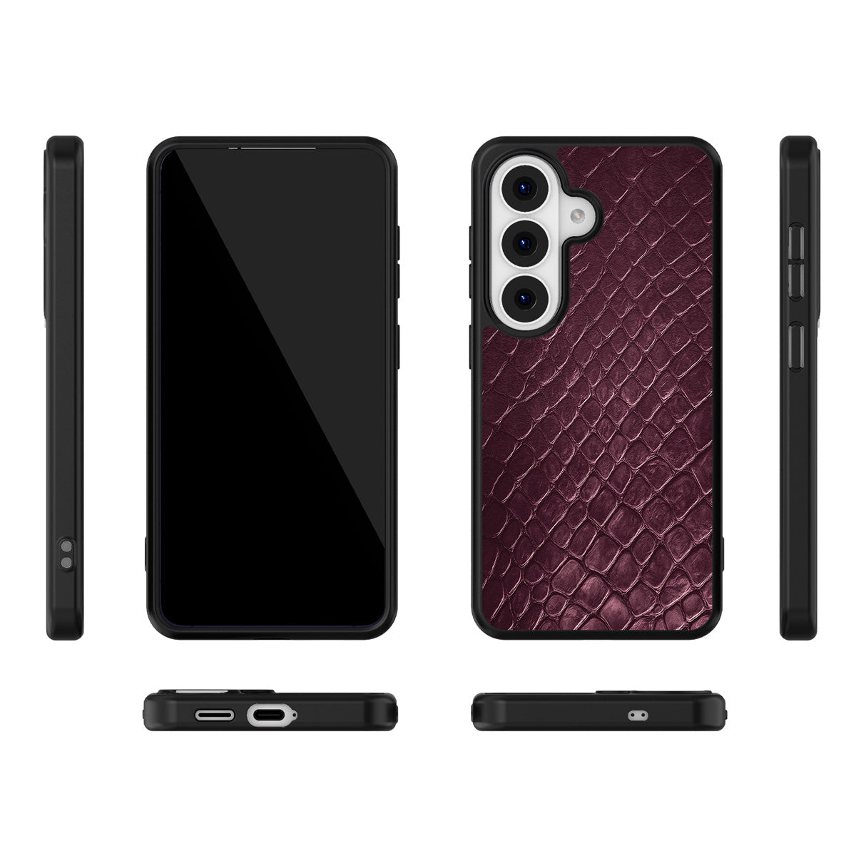 Wine Python Samsung Galaxy S26 Plus case – multi-angle view