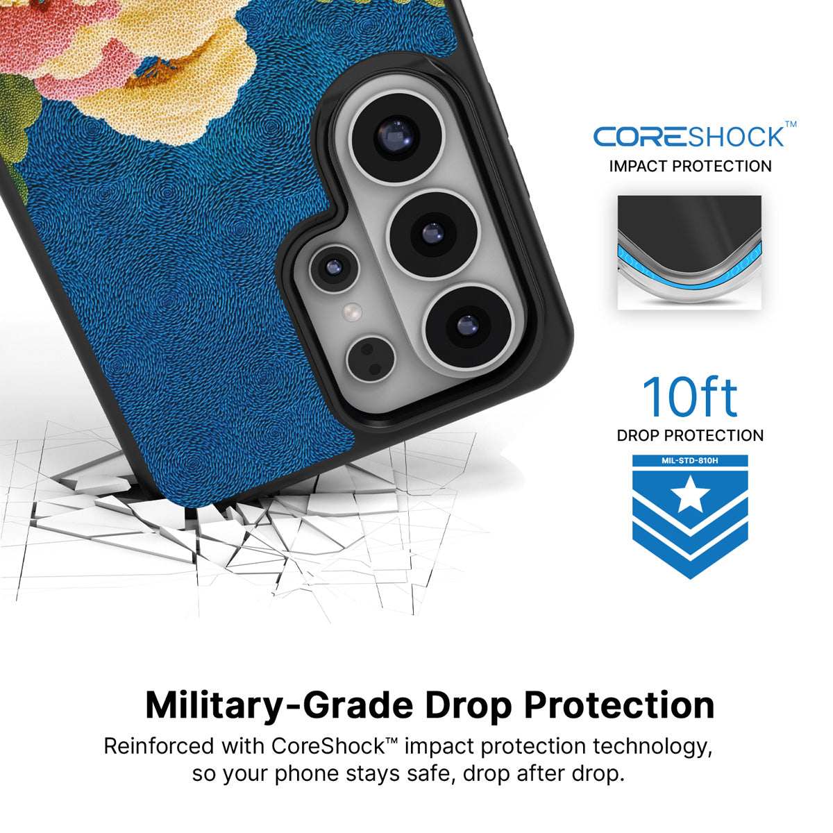 Zen Garden Samsung Galaxy S26 Ultra case with 10ft military-grade drop protection