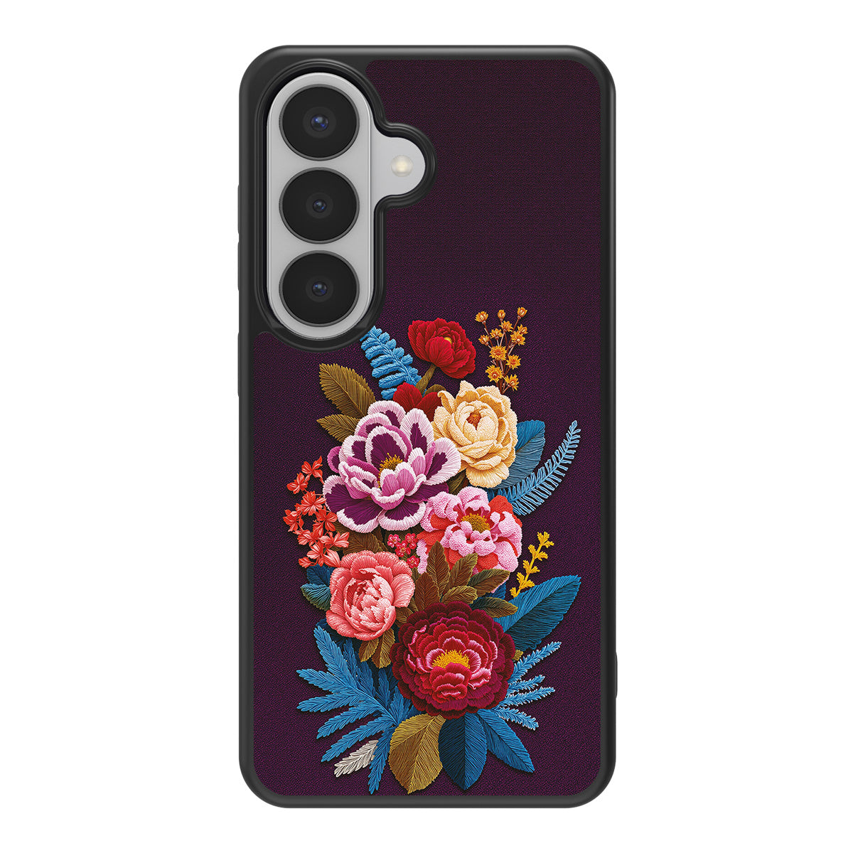 Baroque Bloom design back view – Samsung Galaxy S26 case