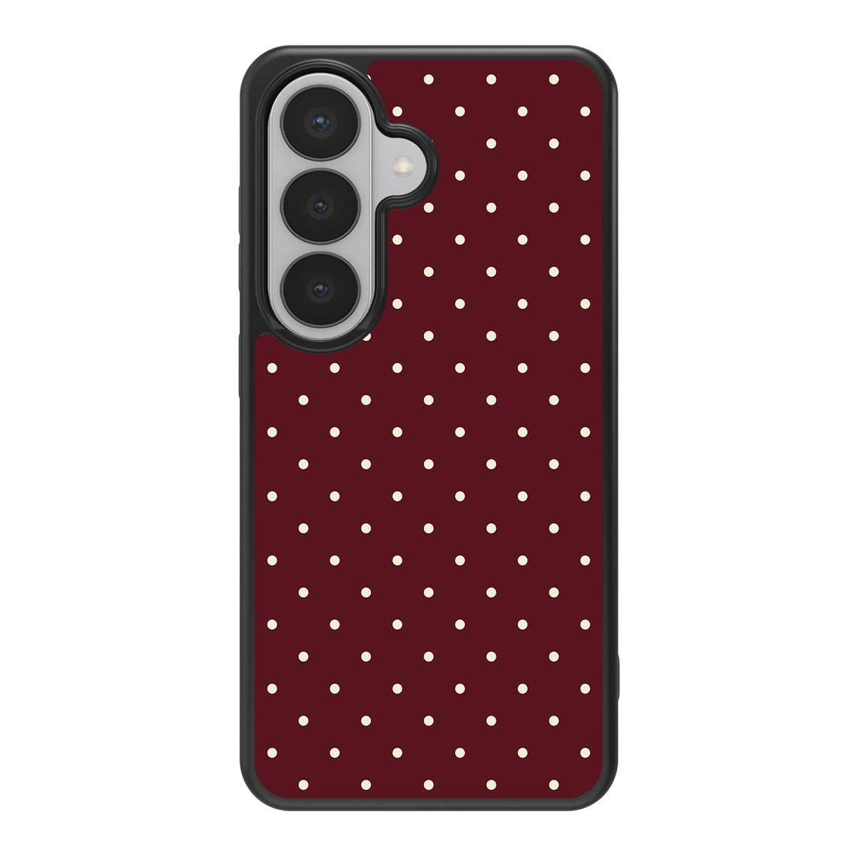 Burgundy Bloom design back view – Samsung Galaxy S26 Plus case
