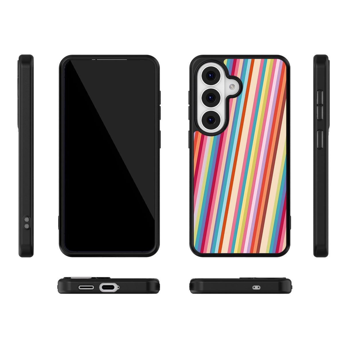 Candy Stripe Samsung Galaxy S26 case – multi-angle view
