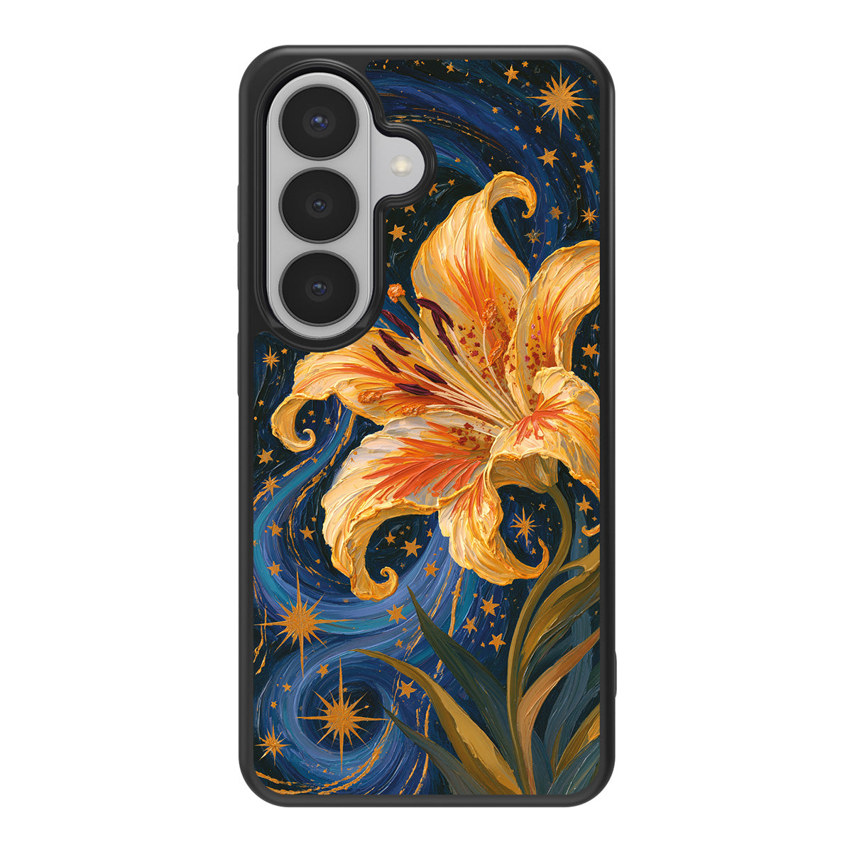 Celestial Bloom design back view – Samsung Galaxy S26 case