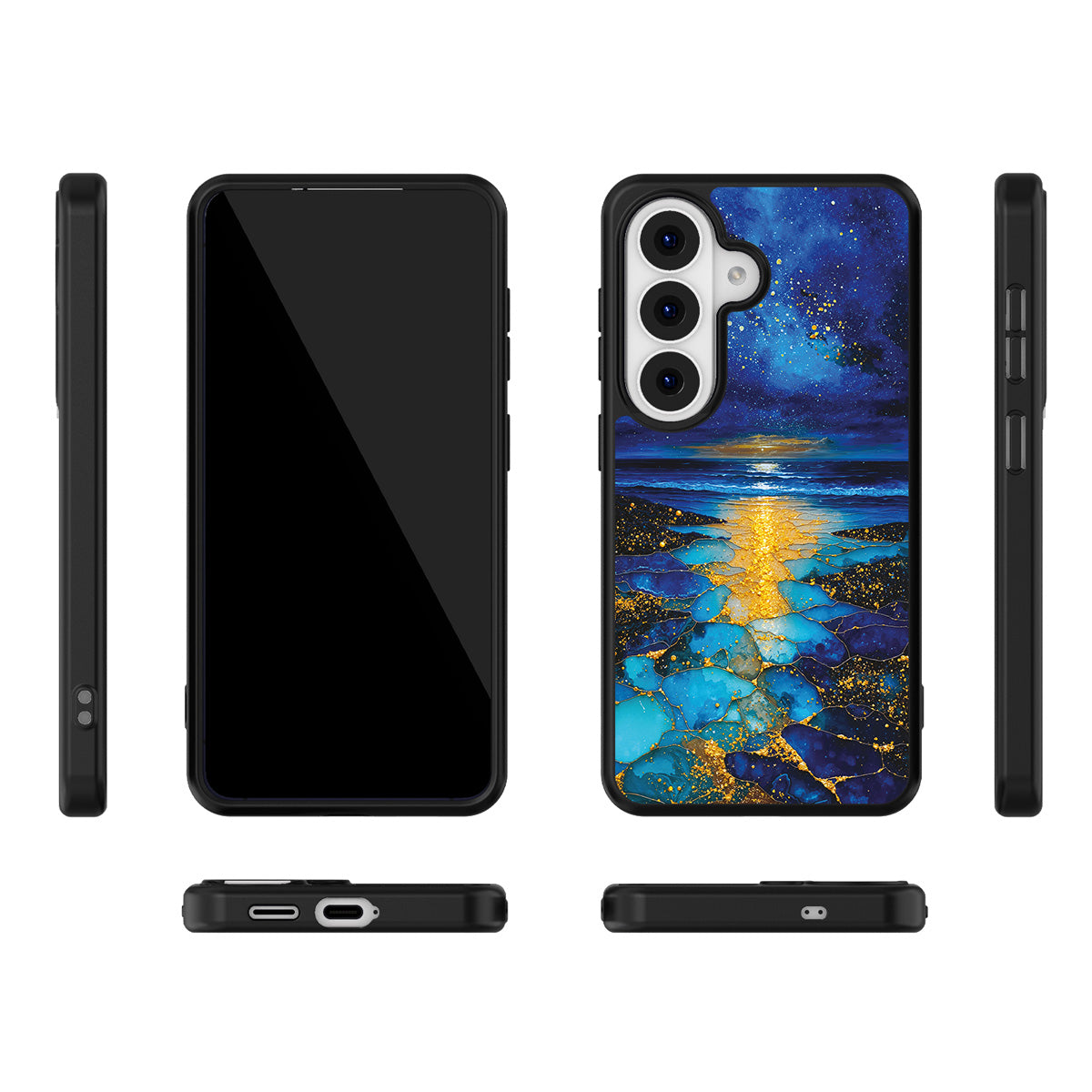 Cosmic Seascape Samsung Galaxy S26 case – multi-angle view