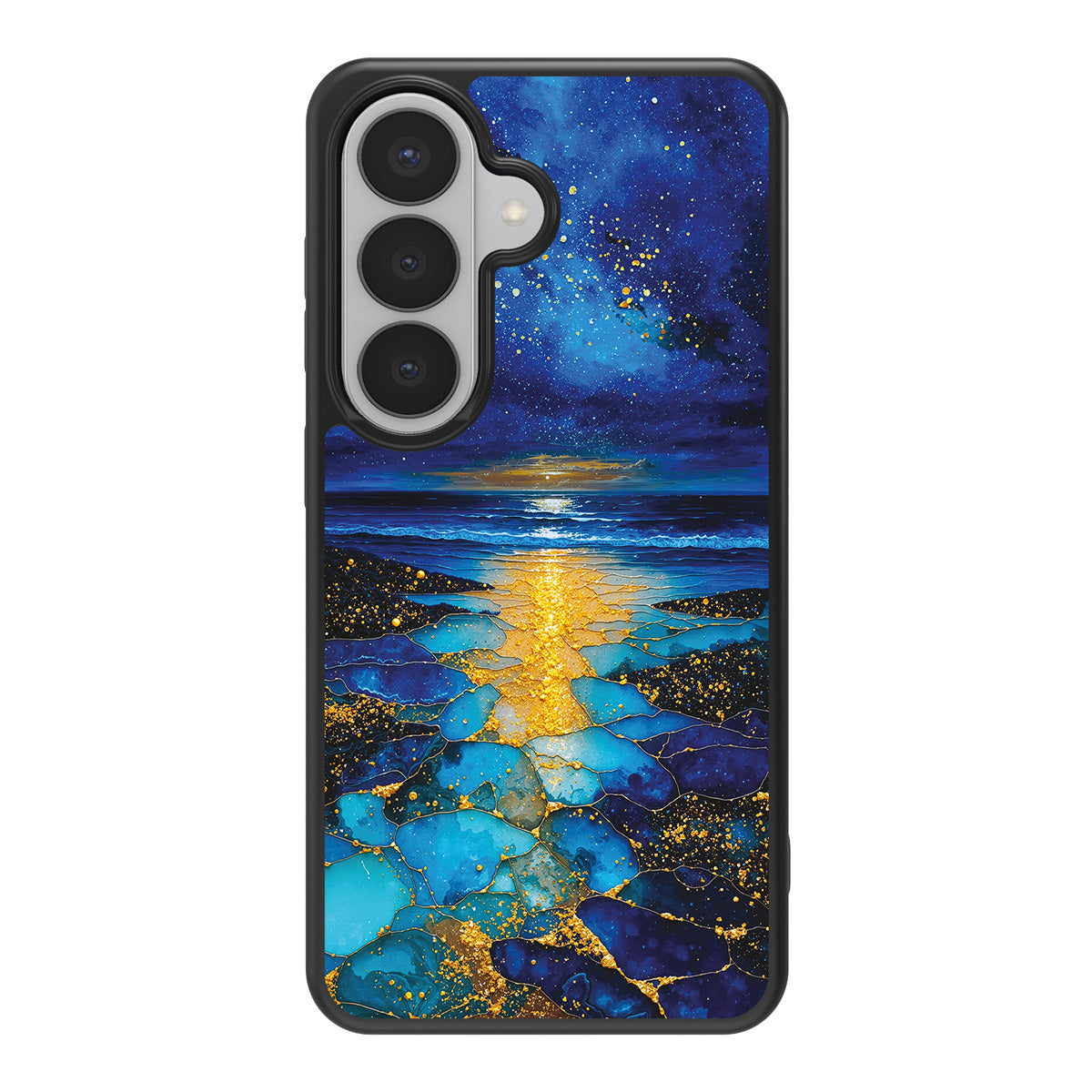 Cosmic Seascape design back view – Samsung Galaxy S26 Plus case