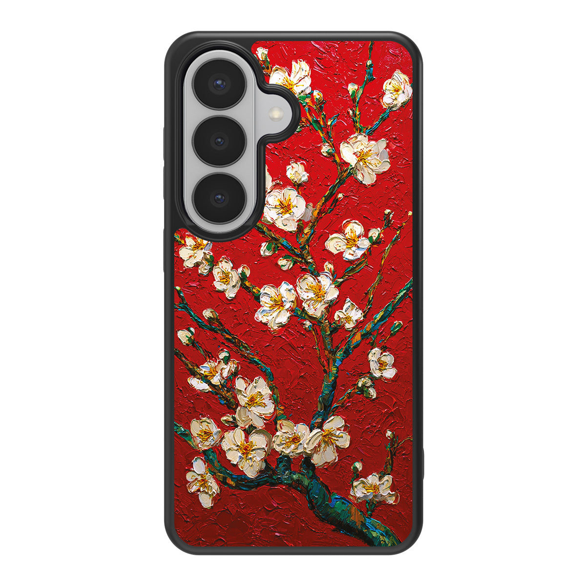 Crimson Blossom design back view – Samsung Galaxy S26 case