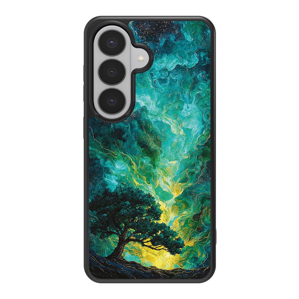 Emerald Storm design back view – Samsung Galaxy S26 Plus case