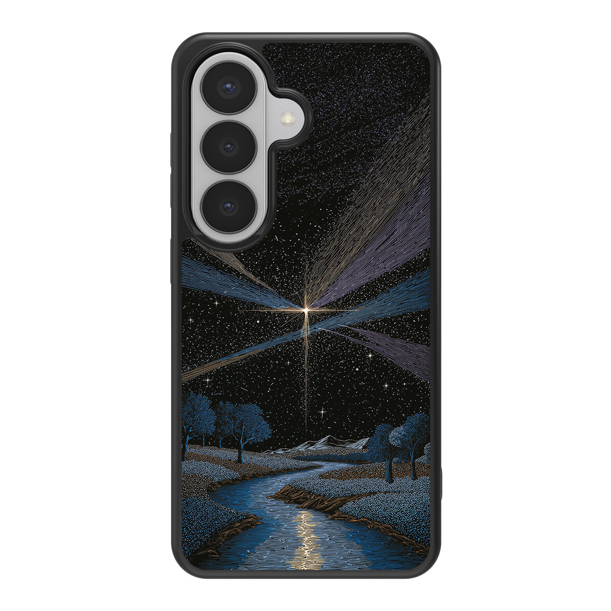 Falling Star design back view – Samsung Galaxy S26 Plus case
