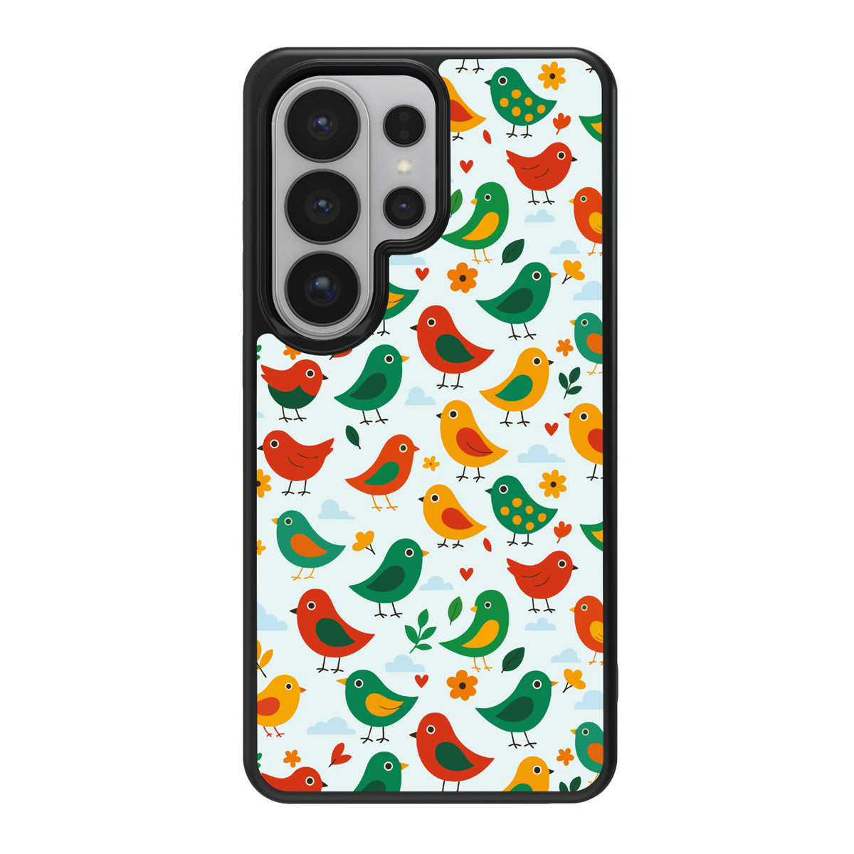 Feathered Friends design back view – Samsung Galaxy S26 Ultra case