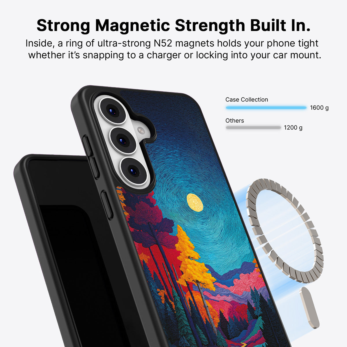 Samsung Galaxy S26 Plus Qi2 magnetic case with N52 magnets – Folk Valley design