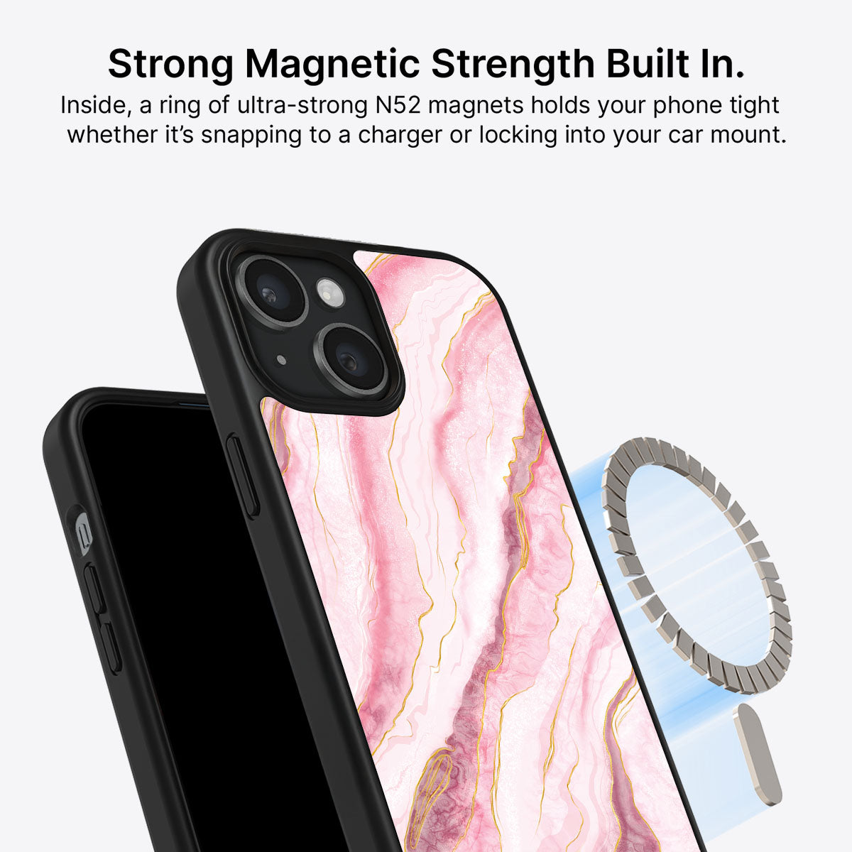 Blushed Marble - iPhone 13 Case, #case type_core (magsafe)