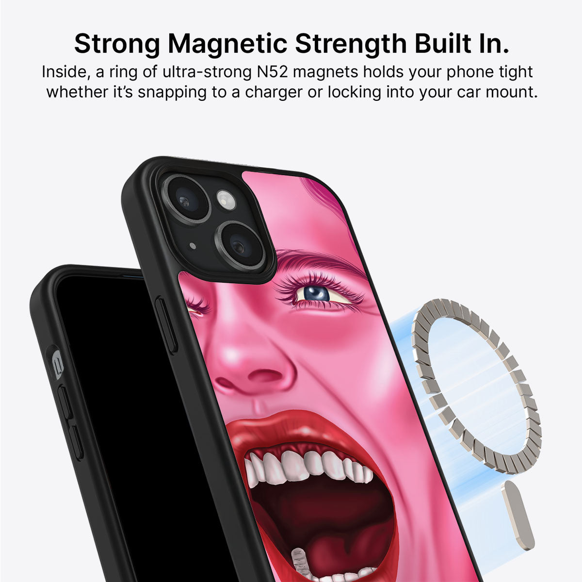 Pink Rage - iPhone 13 Case #case type_core (magsafe)