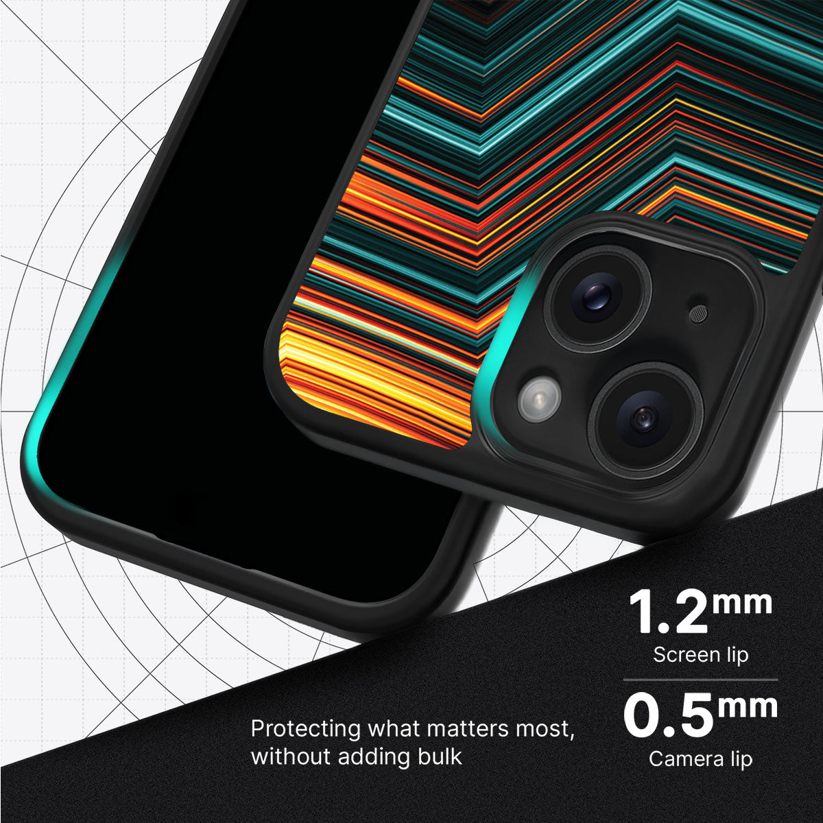 Techno Waves - iPhone 13 Case #case type_core (magsafe), #case type_core (non magsafe)