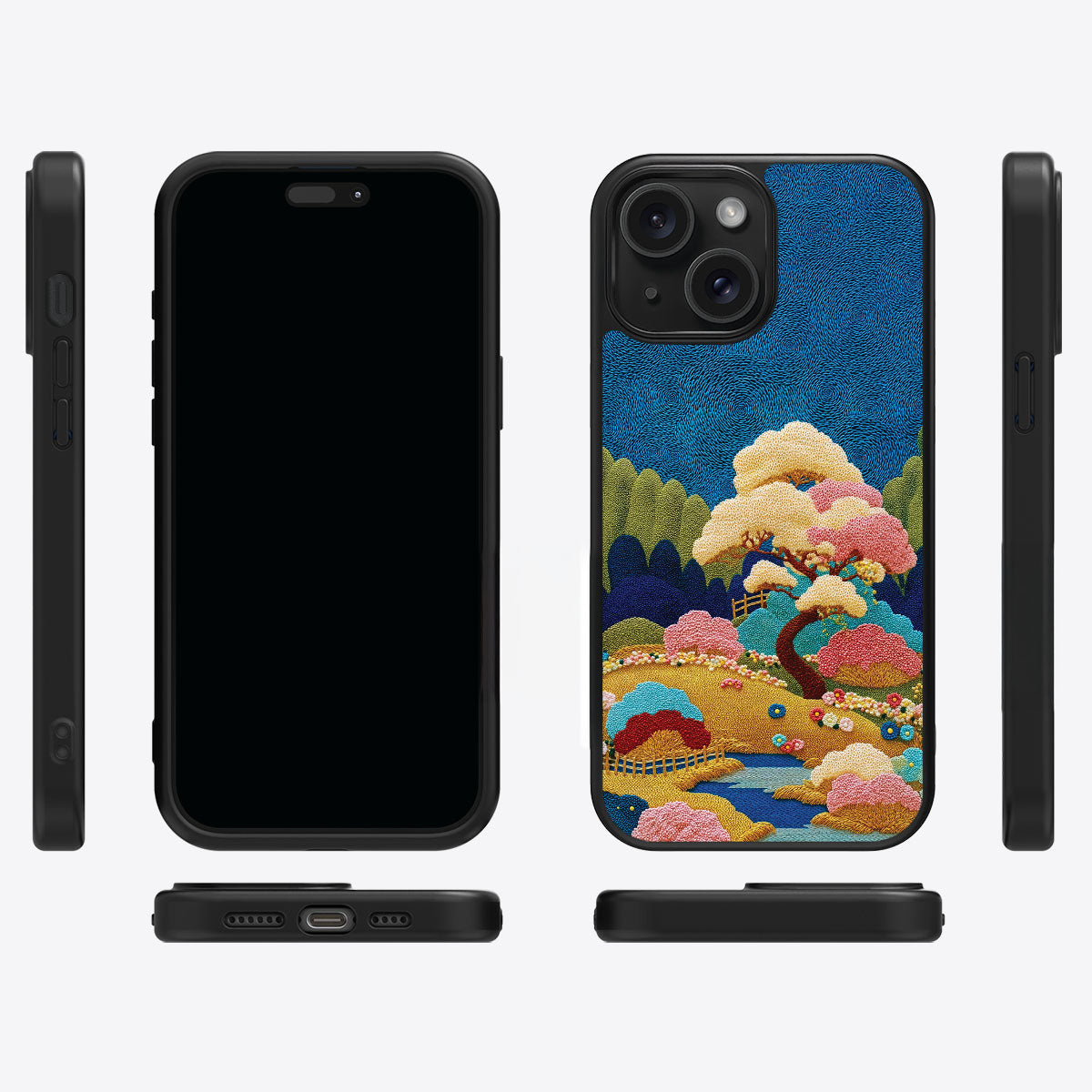 Japanese Art Designer iPhone 13 Case – Zen Garden | MagSafe