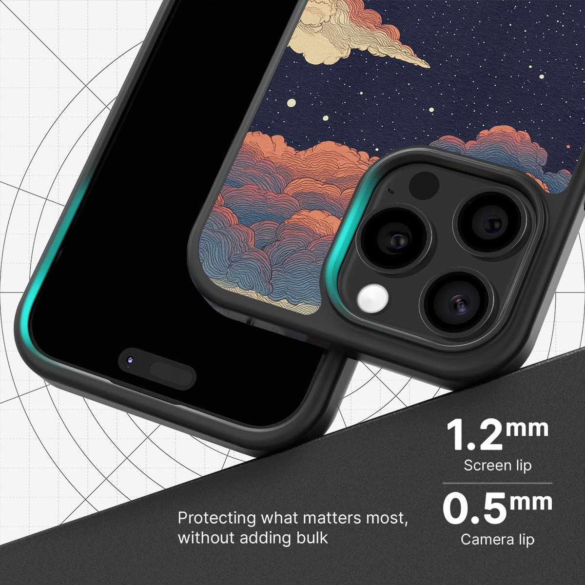 Blushed Moon - iPhone 13 Pro Case #case type_core (magsafe), #case type_core (non magsafe)