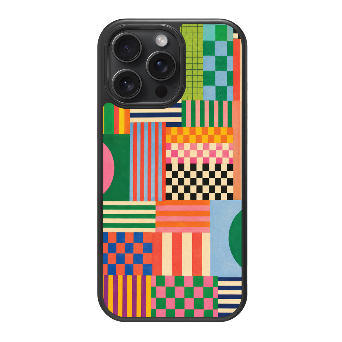 Carnival Quilt design back view – iPhone 13 Pro case