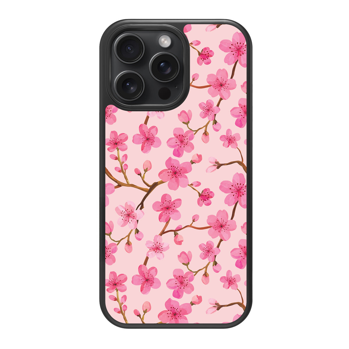 Cherry Blossom design back view – iPhone 13 Pro case