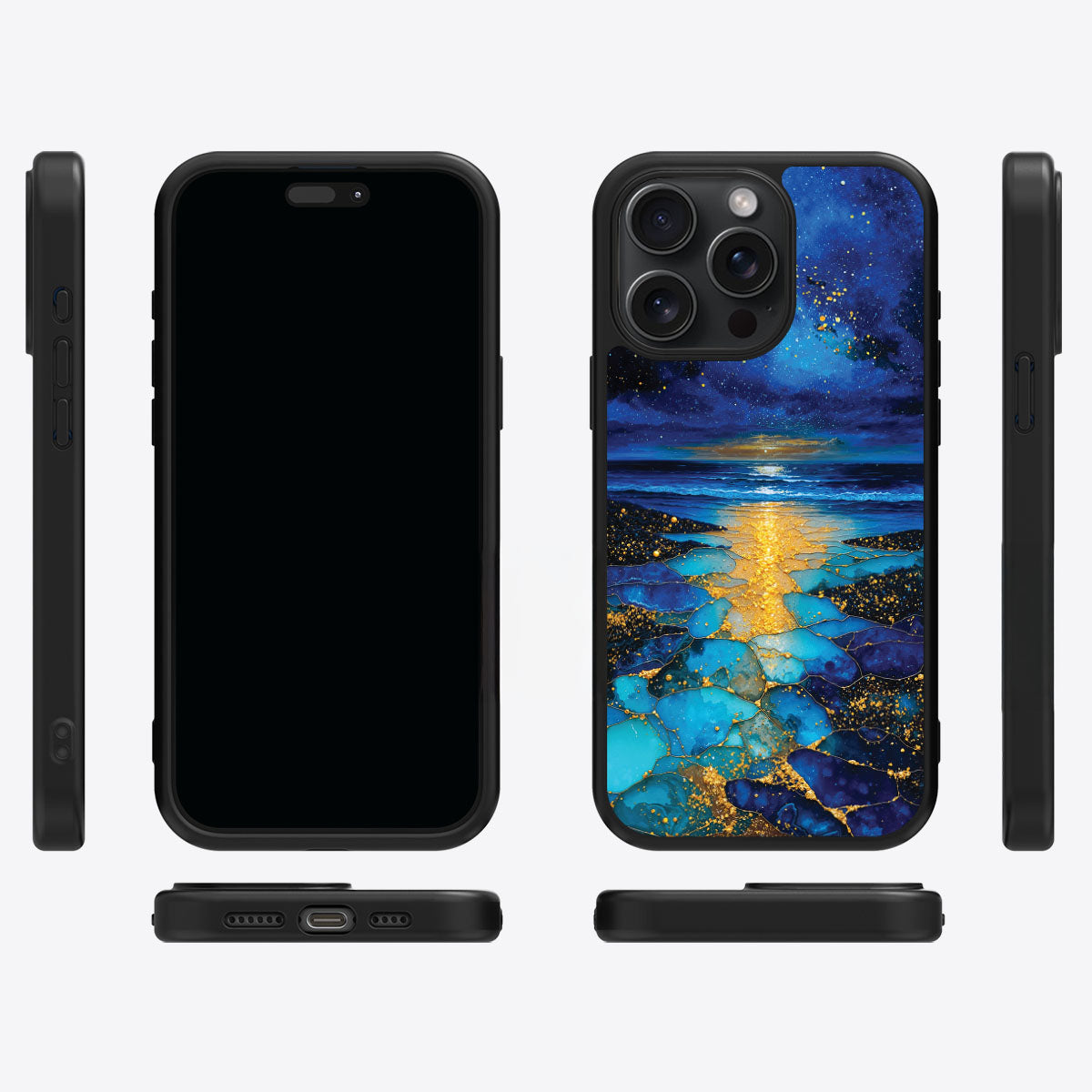 Ocean Designer iPhone 13 Pro Case – Cosmic Seascape | MagSafe