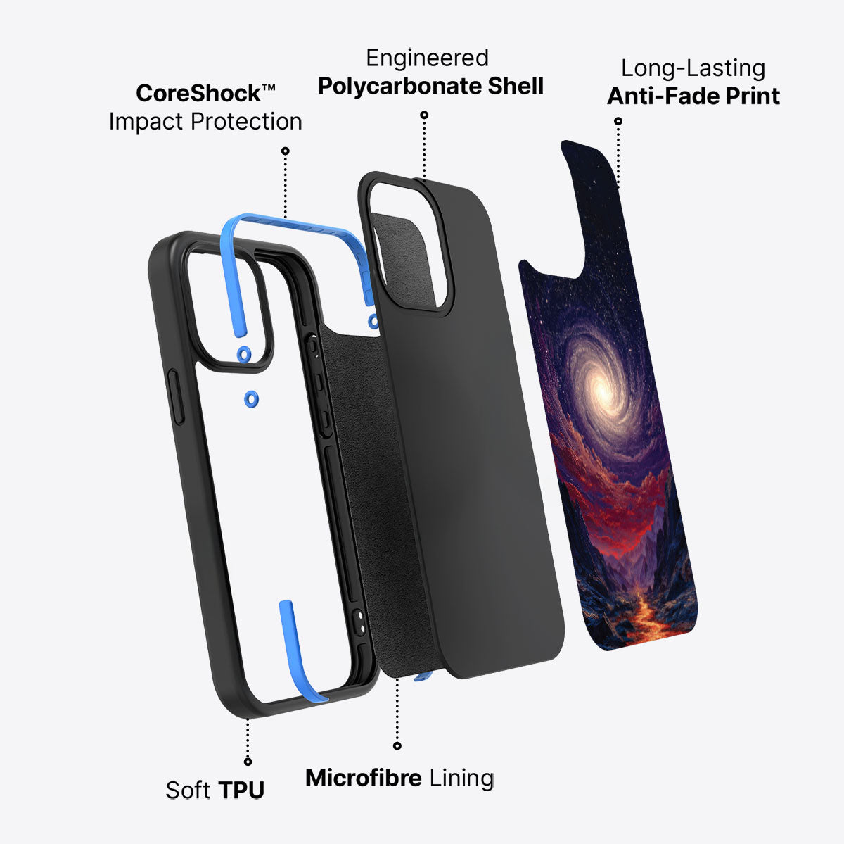 Cosmic Vortex - iPhone 13 Pro Case #case type_core (non magsafe)