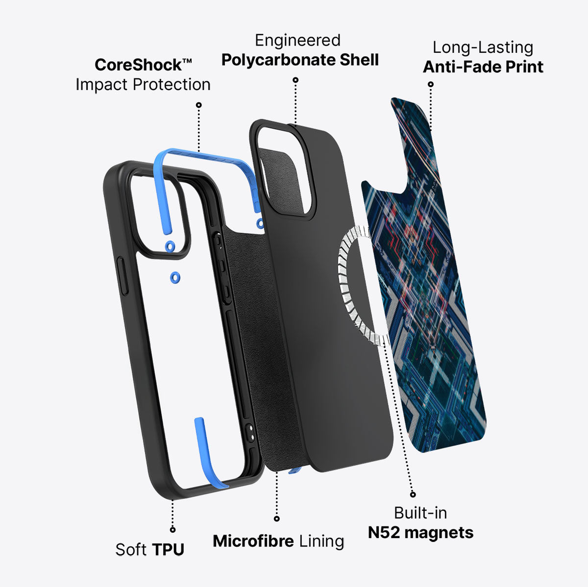 Electropolis - iPhone 13 Pro Case #case type_core (magsafe)