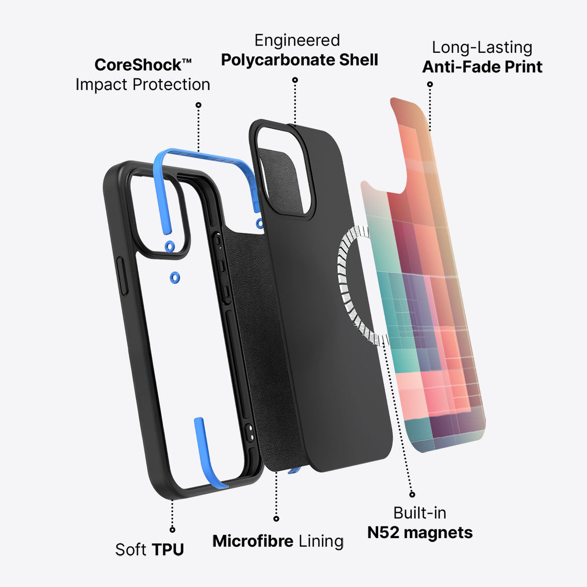 Fibionacci Play - iPhone 13 Pro Case #case type_core (magsafe)