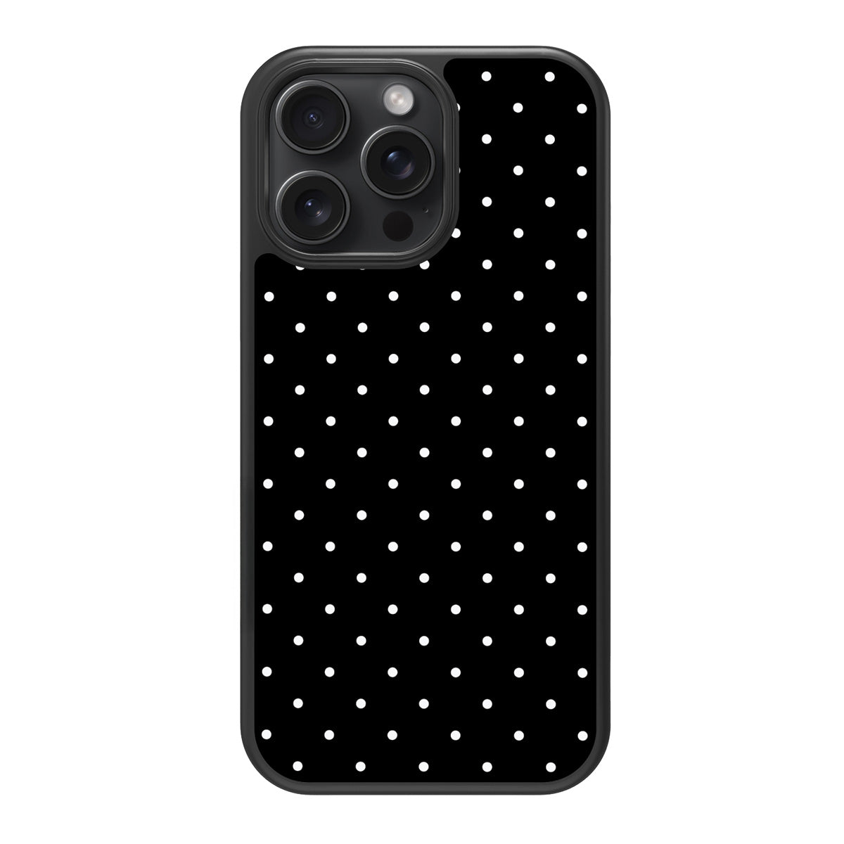 Midnight Confetti design back view – iPhone 13 Pro case