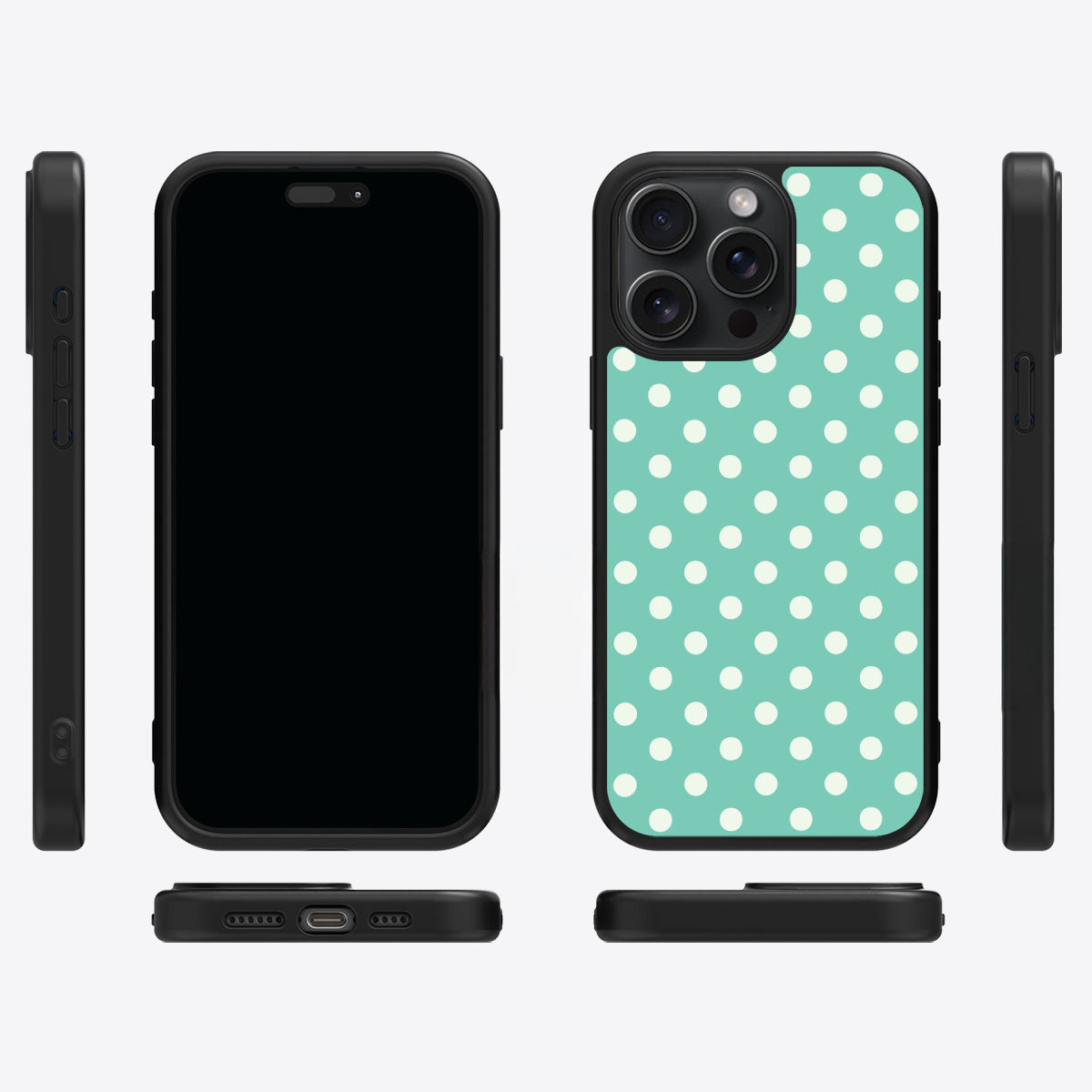Sea Pearls iPhone 13 Pro case cover – multi-angle view