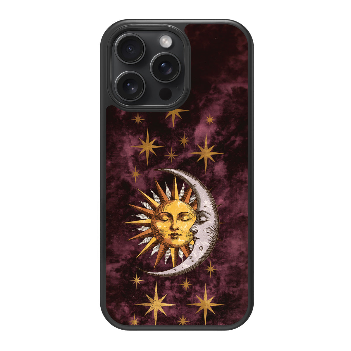 Sun and Moon design back view – iPhone 13 Pro case