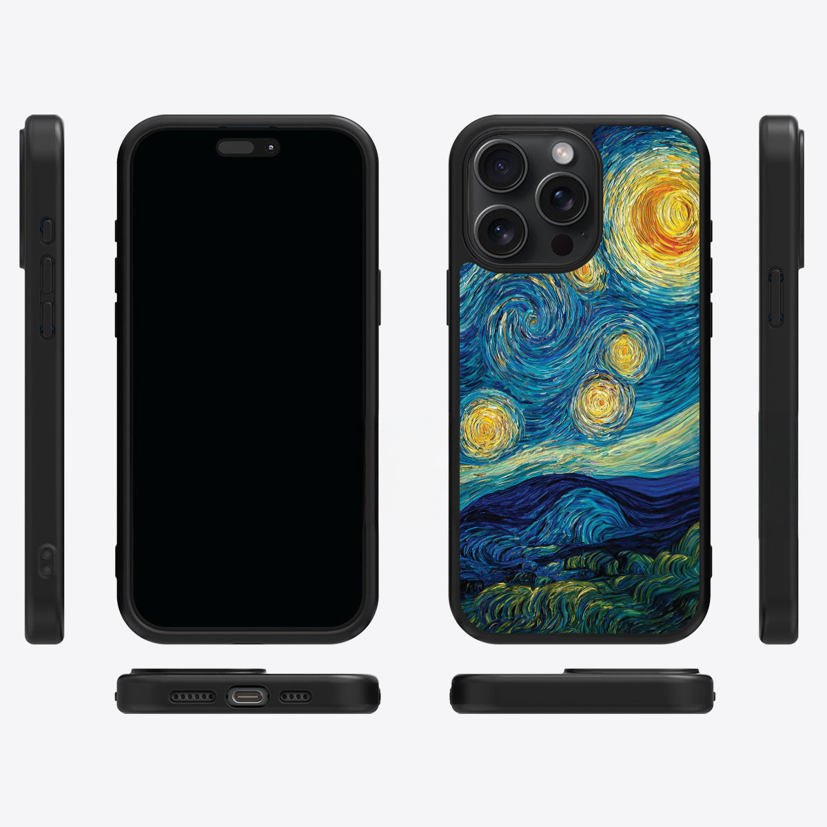 Astral Waves iPhone 13 Pro Max case cover – multi-angle view
