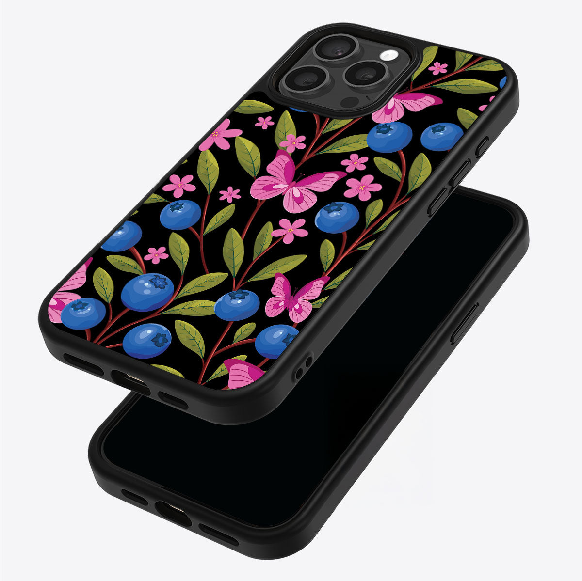 Blueberry Butterflies - iPhone 13 Pro Max Case #case type_core (magsafe), #case type_core (non magsafe)